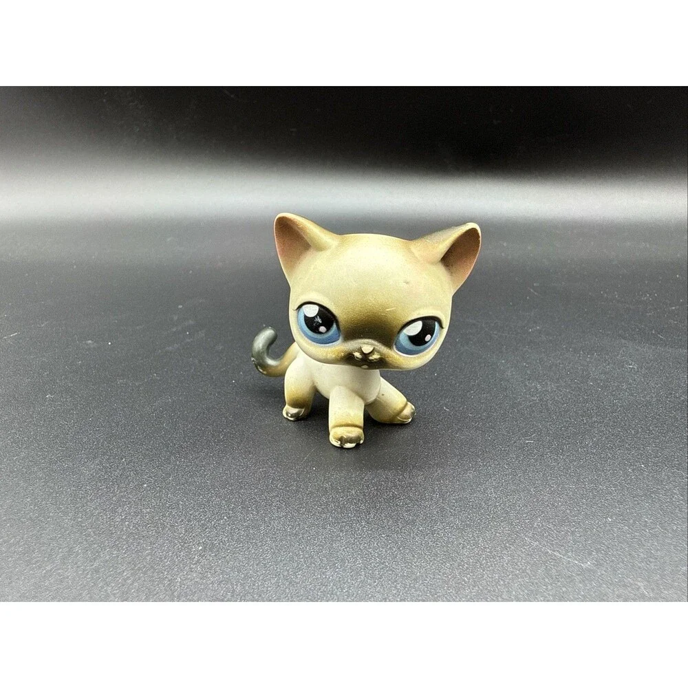 Littlest Pet Shop #5 Siamese Shorthair Cat Authentic LPS 2004